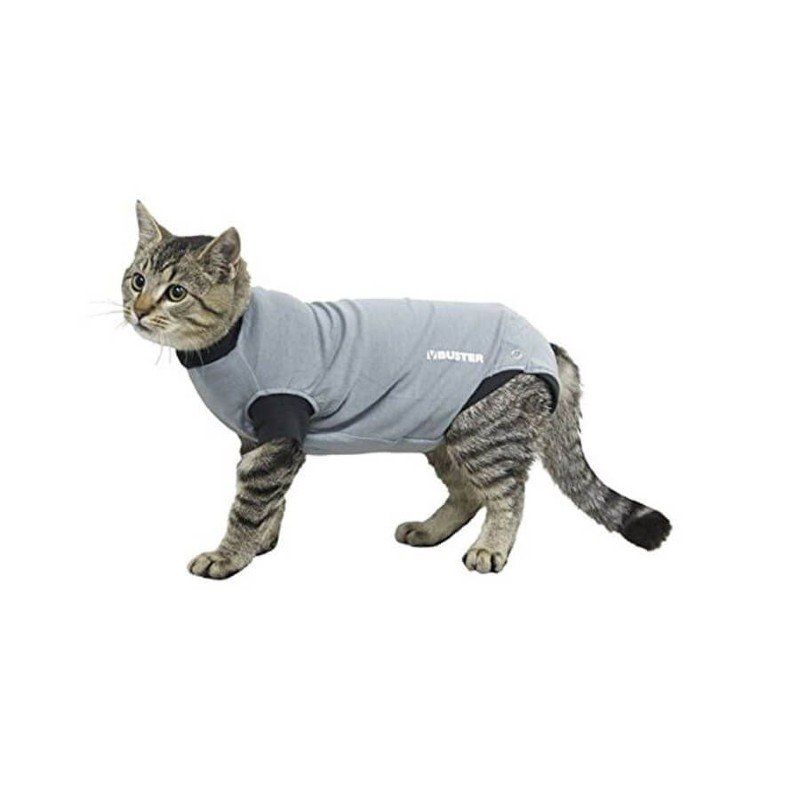 Gilet Body Suit EasyGo Buster pour chat Post Chirurgie - JungleVet Gilet Body Suit EasyGo Buster pour chat Post Chirurgie - JungleVet