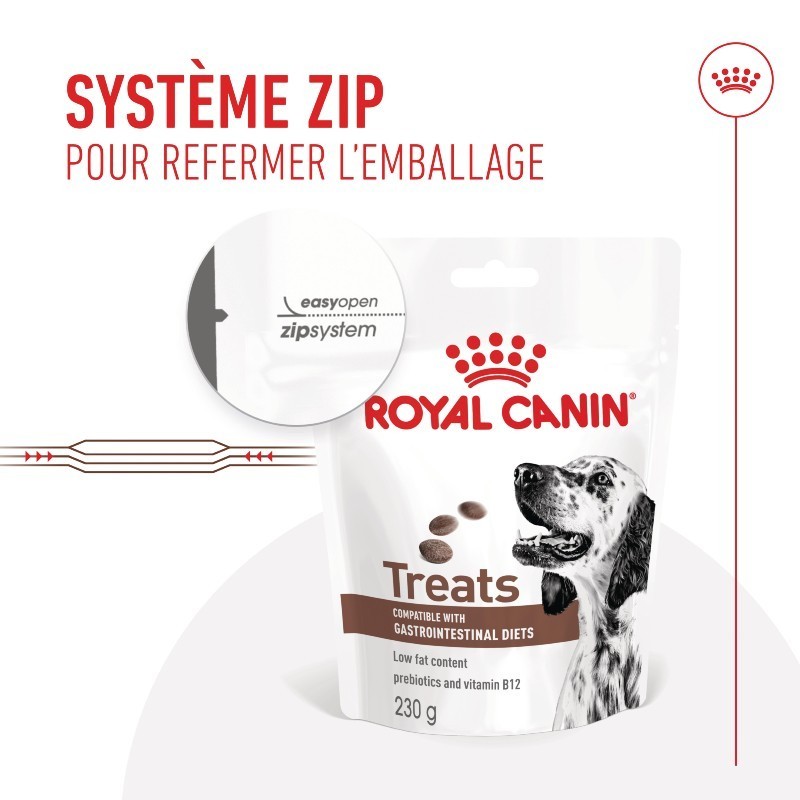Royal Canin Dog Gastrointestinal Treats sachet de 230 g - JungleVet Royal Canin Dog Gastrointestinal Treats sachet de 230 g - JungleVet