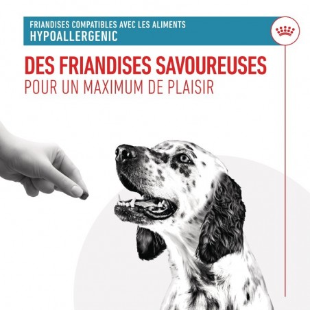 Royal Canin Hypoallergenic Treats pour chien sachet de 230g - JungleVet Royal Canin Hypoallergenic Treats pour chien sachet de 230g - JungleVet