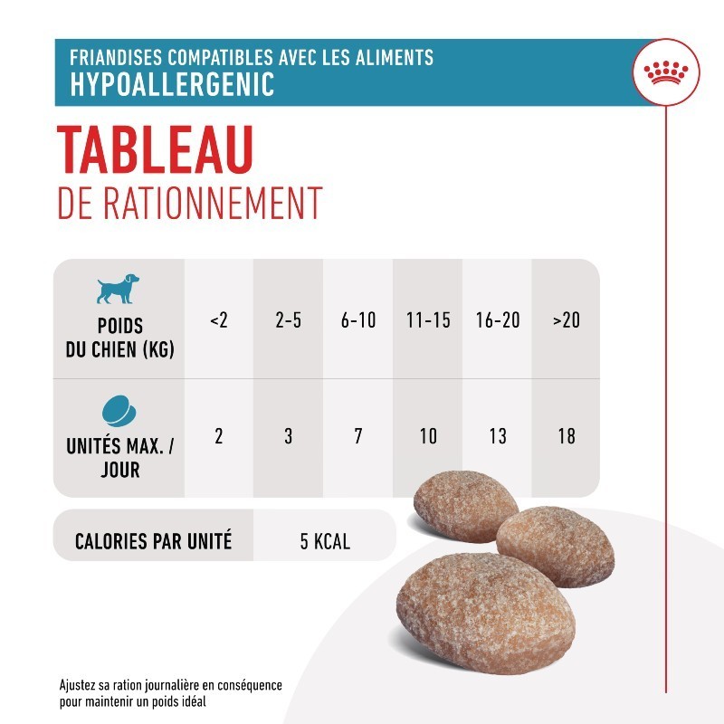 Royal Canin Hypoallergenic Treats pour chien sachet de 230g - JungleVet Royal Canin Hypoallergenic Treats pour chien sachet de 230g - JungleVet