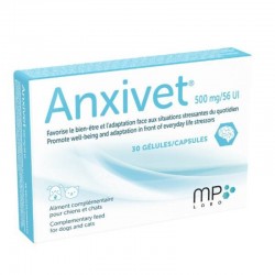 Anxivet 500 mg/56 UI 30 gélules - JungleVet