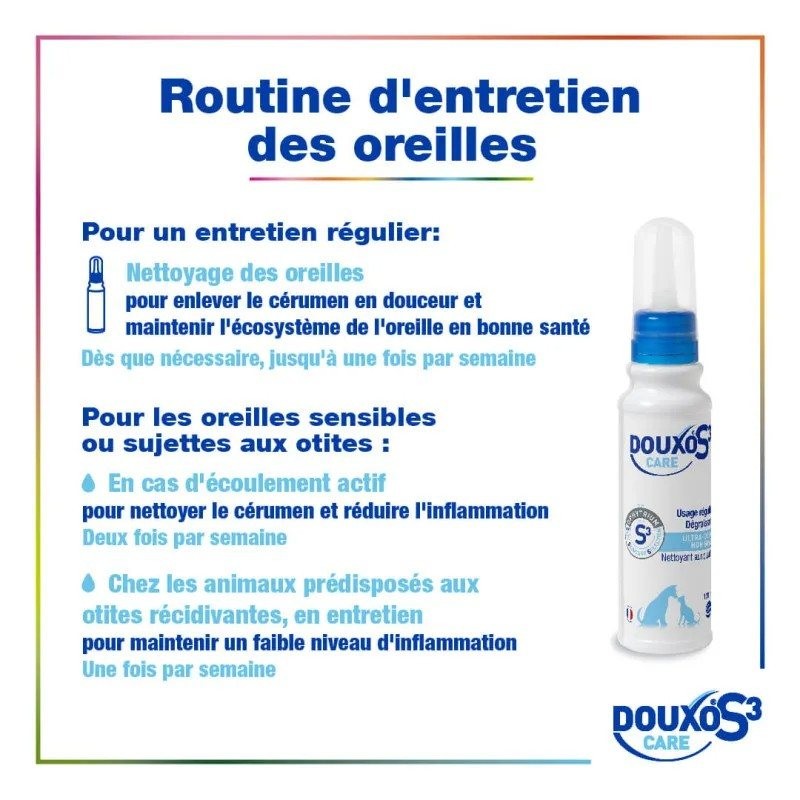 Douxo S3 Care lotion auriculaire - JungleVet Douxo S3 Care lotion auriculaire - JungleVet