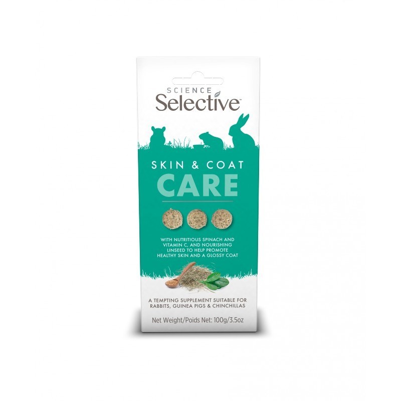 Science Selective Friandises Skin and Coat Care 4 x 100 g - JungleVet Science Selective Friandises Skin and Coat Care 4 x 100 g - JungleVet