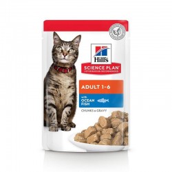 Hill's Science Plan Feline Adult Poisson de l'océan 12 sachets de 85 g - JungleVet