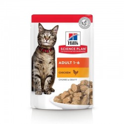 Hill's Science Plan Feline Adult poulet 12 sachets de 85 g - JungleVet