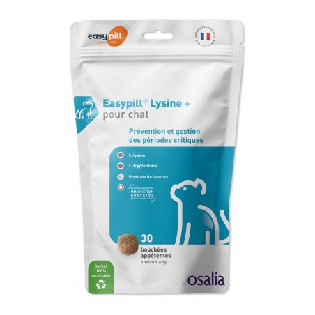 Easypill Lysine + Chat Sachet de 30 bouchées - JungleVet Easypill Lysine + Chat Sachet de 30 bouchées - JungleVet
