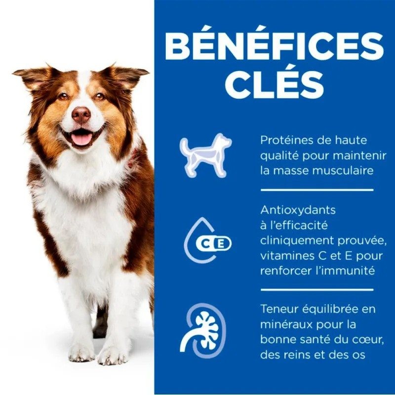 Hill's Science Plan Canine Adult 7+ au Boeuf Mature 12 boîtes de 370 g - JungleVet Hill's Science Plan Canine Adult 7+ au Boeuf Mature 12 boîtes de 370 g - JungleVet
