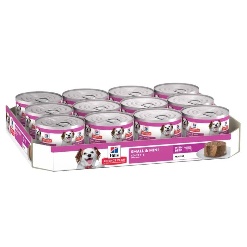 Hill's Science Plan Canine Adult 1 6 Small & Mini Boeuf Mousse 12 boîtes de 200 g - JungleVet Hill's Science Plan Canine Adult 1 6 Small & Mini Boeuf Mousse 12 boîtes de 200 g - JungleVet