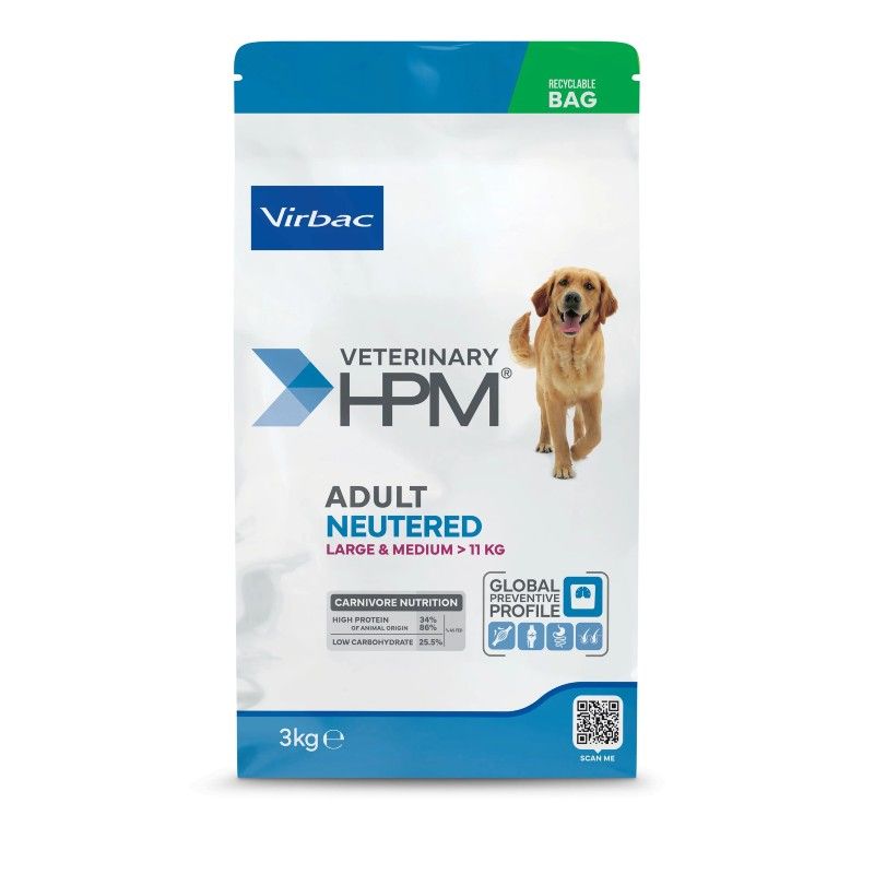 Veterinary HPM Adult Neutered Dog Large & Medium - JungleVet Veterinary HPM Adult Neutered Dog Large & Medium - JungleVet