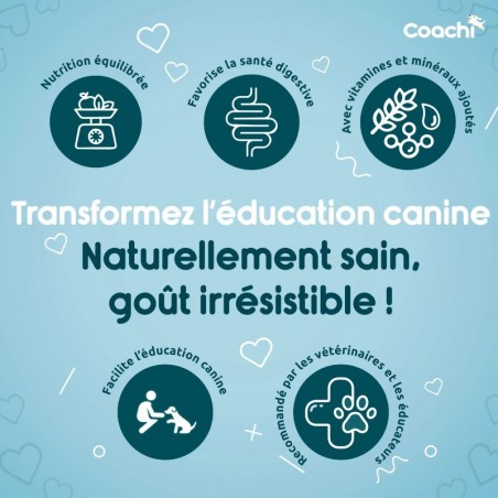 Friandises d'éducation Coachi Puppy Natural Poulet sachet de 100 g - JungleVet Friandises d'éducation Coachi Puppy Natural Poulet sachet de 100 g - JungleVet