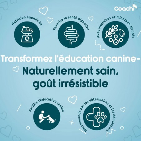 Friandises d'éducation Coachi Puppy Natural Poisson sachet de 100 g - JungleVet Friandises d'éducation Coachi Puppy Natural Poisson sachet de 100 g - JungleVet