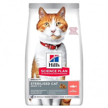 Hill's Science Plan Chat Adult Sterilised CatSaumon - JungleVet Hill's Science Plan Chat Adult Sterilised CatSaumon - JungleVet