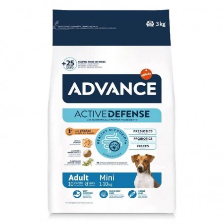 Advance Active Defense Chien Adulte Mini Poulet sac de 3 kg - JungleVet Advance Active Defense Chien Adulte Mini Poulet sac de 3 kg - JungleVet