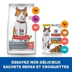 Hill's Science Plan Chat Adult Sterilised CatSaumon - JungleVet