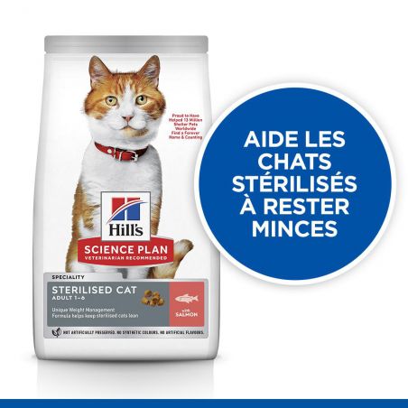 Hill's Science Plan Chat Adult Sterilised CatSaumon - JungleVet Hill's Science Plan Chat Adult Sterilised CatSaumon - JungleVet