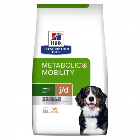 Hill's Prescription Diet Chien J/D Metabolic+Mobility pour Chien au Poulet - JungleVet Hill's Prescription Diet Chien J/D Metabolic+Mobility pour Chien au Poulet - JungleVet