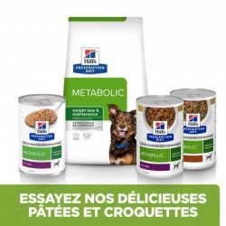 Hill's Prescription Diet Canine Metabolic Weight Loss & Maintenance Beef -12 boîtes de 370 g - JungleVet