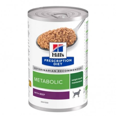 Hill's Prescription Diet Canine Metabolic Weight Loss & Maintenance Beef -12 boîtes de 370 g - JungleVet Hill's Prescription Diet Canine Metabolic Weight Loss & Maintenance Beef -12 boîtes de 370 g - JungleVet